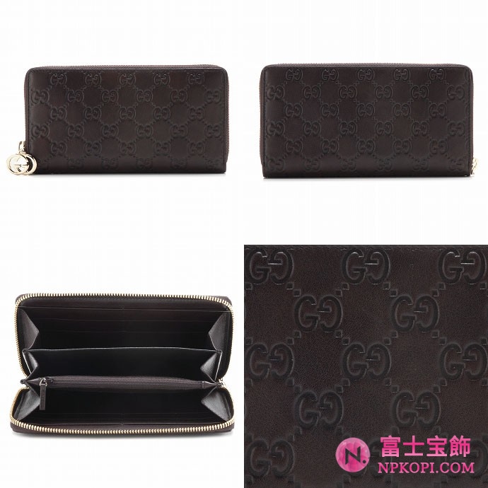 GUCCI/グッチ 2012年春夏新作GG PIERCEラウンドファスナー長財布 212110 AA61G 2019 